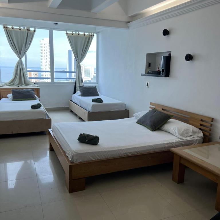 Hospedaje, Cartagena, El Laguito - Studio with Sea View - 8