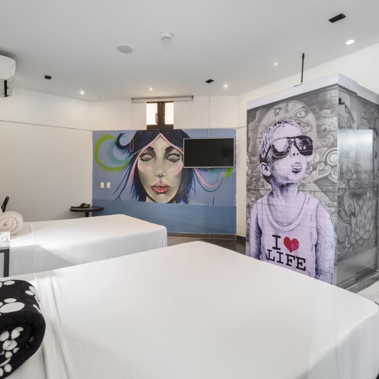 Hotel Medellin Arte - Double Room with Two Double Beds - 1