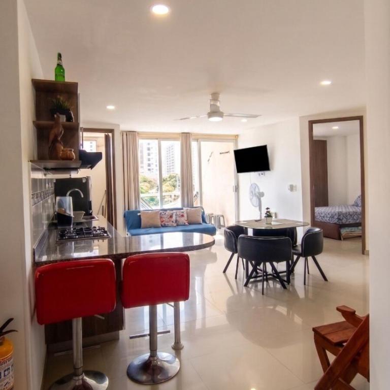 Hermoso Apartamento, bello horizonte Santa Marta, cerca a la playa de pozos colorados - Two-Bedroom Apartment - 6