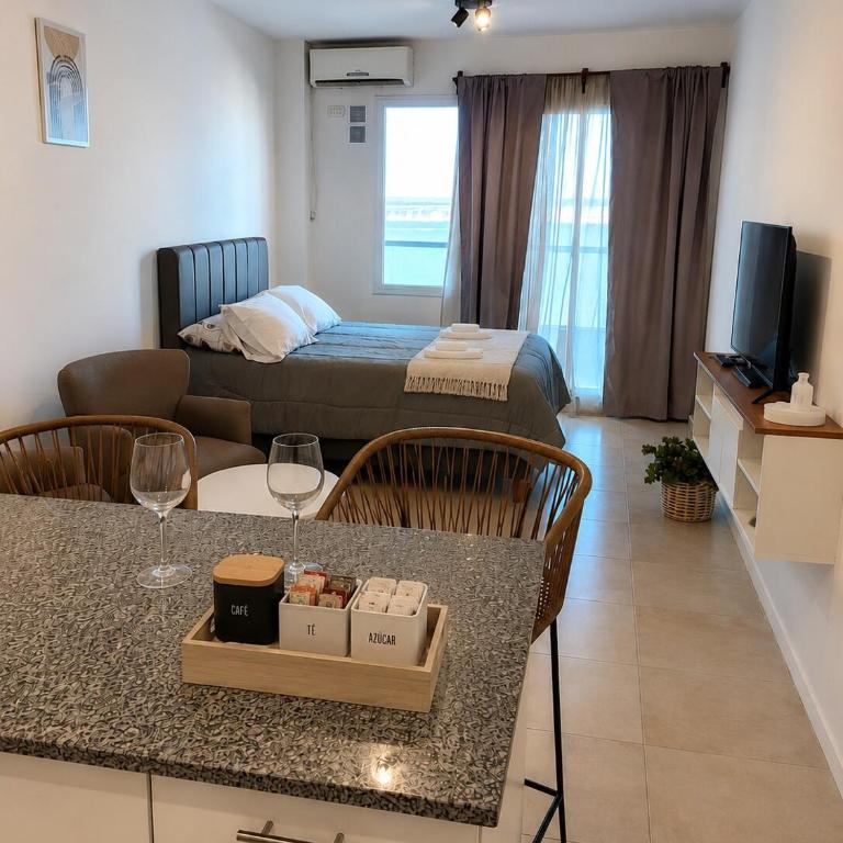 Monoambiente moderno con vista al río - Apartamento de 1 dormitorio - 2