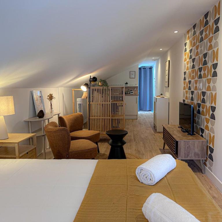 Le Caramel - Studio Cosy à seulement 8 min à pied de la Gare d'Orléans - Apartment mit 1 Schlafzimmer - 14