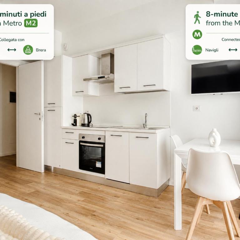 Hostmate - Milano - Imperia's Crystal - Romolo - Appartamento con 1 Camera da Letto - 5