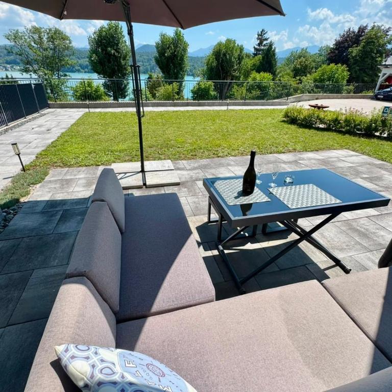 Seeblick-Apartment mit Garten in Velden am Wörthersee - Apartment mit 1 Schlafzimmer - 1