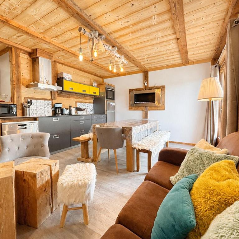 Appartement chaleureux, au pied des pistes, idéal pour 6-8 personnes avec terrasse - FR-1-505-94 - Appartement - 6