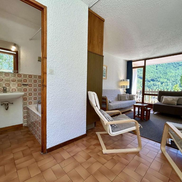 Appartement cabine 6 pers avec balcons, proche pistes - Serre-Chevalier, Chantemerle - Appartement 1 Chambre - 7