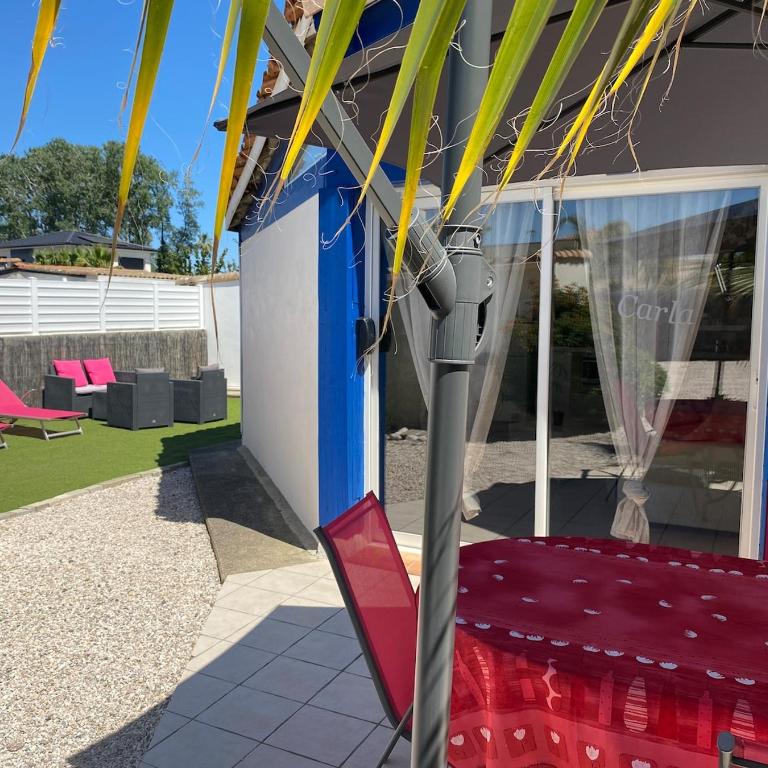 Villa Carla F2 piscine privée clim plage au calme 3 pers max Grau d Agde - Maison 1 Chambre - 15