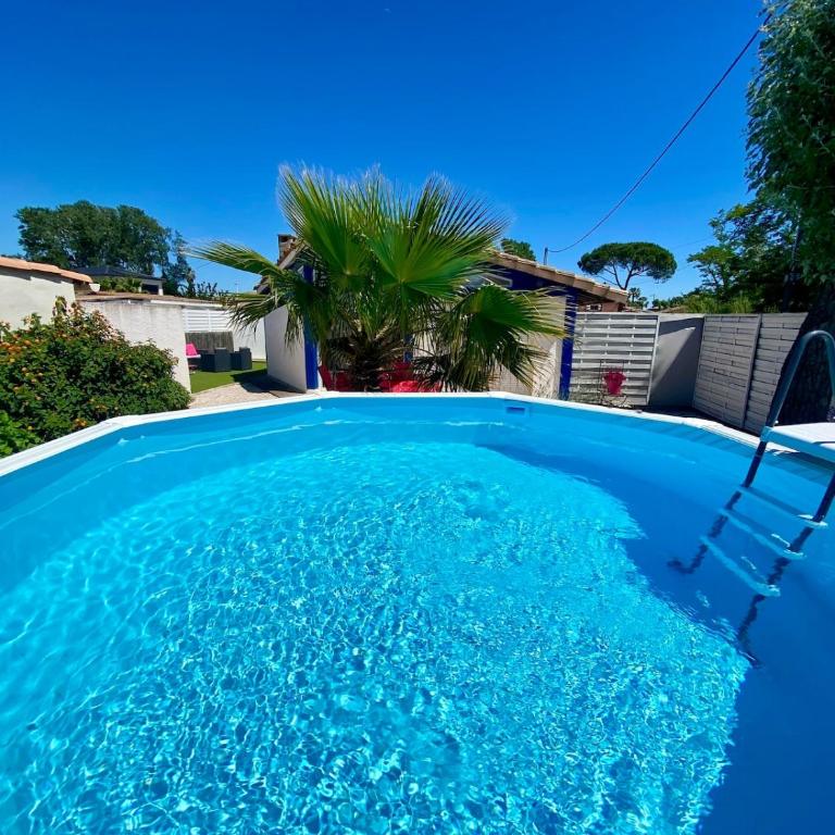 Villa Carla F2 piscine privée clim plage au calme 3 pers max Grau d Agde - Maison 1 Chambre - 28