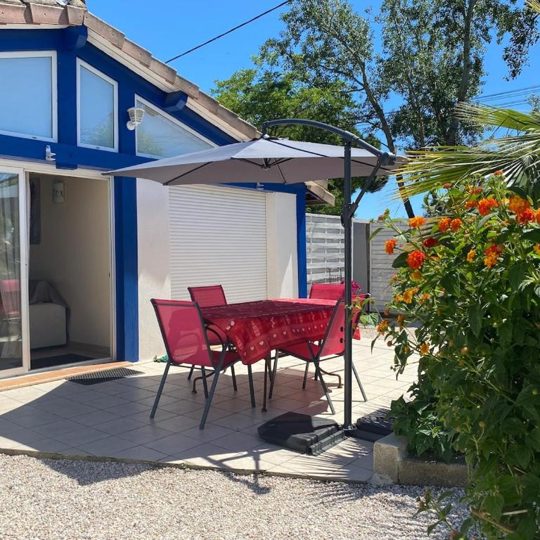 Villa Carla F2 piscine privée clim plage au calme 3 pers max Grau d Agde - Maison 1 Chambre - 24