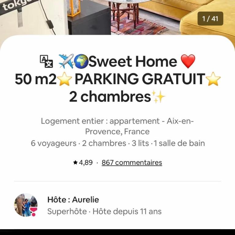 Sweet Home-PARKING GRATUIT - Appartement-proche centre ville-2 chambres - Apartamento de 2 dormitorios - 2