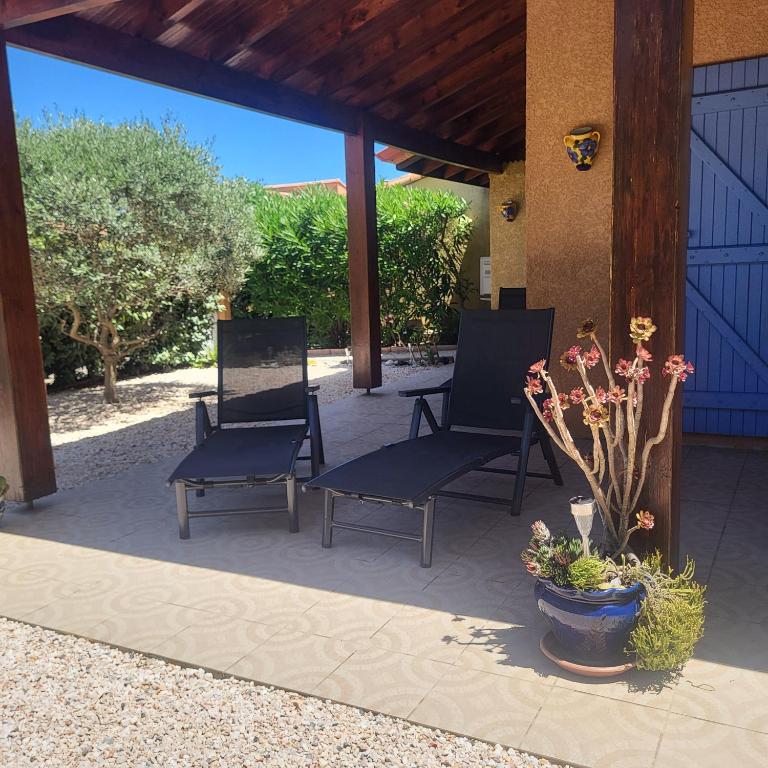 MARINES DU ROUSSILLON 78 -Villa 4 pers en résidence avec piscine et à 150 m de la plage - Maison 3 Chambres - 7
