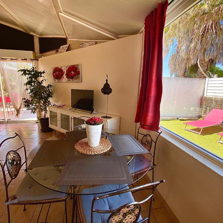 Villa Carla F2 piscine privée clim plage au calme 3 pers max Grau d Agde - Maison 1 Chambre - 26