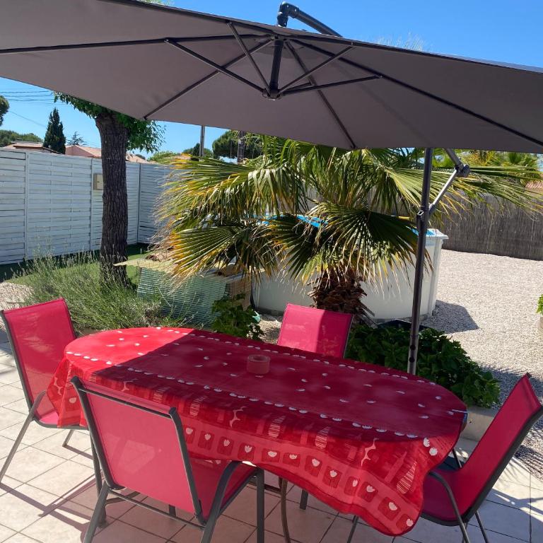 Villa Carla F2 piscine privée clim plage au calme 3 pers max Grau d Agde - Maison 1 Chambre - 5