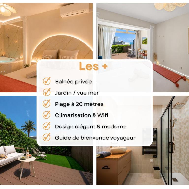 Aqua Roma Suite - Balnéo privée - Jardin vue mer - Appartement 1 Chambre - 4