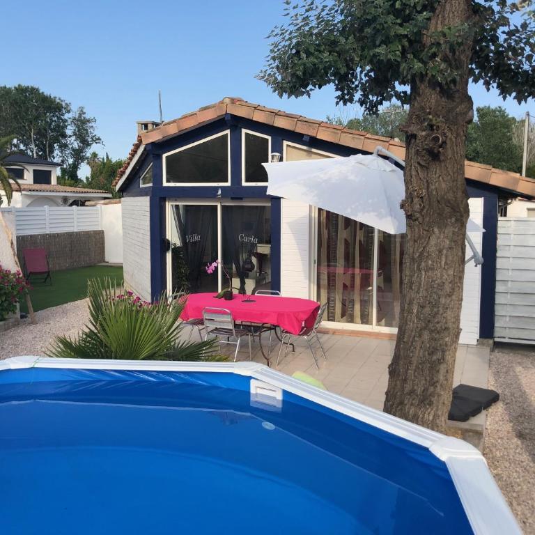 Villa Carla F2 piscine privée clim plage au calme 3 pers max Grau d Agde - Maison 1 Chambre - 1