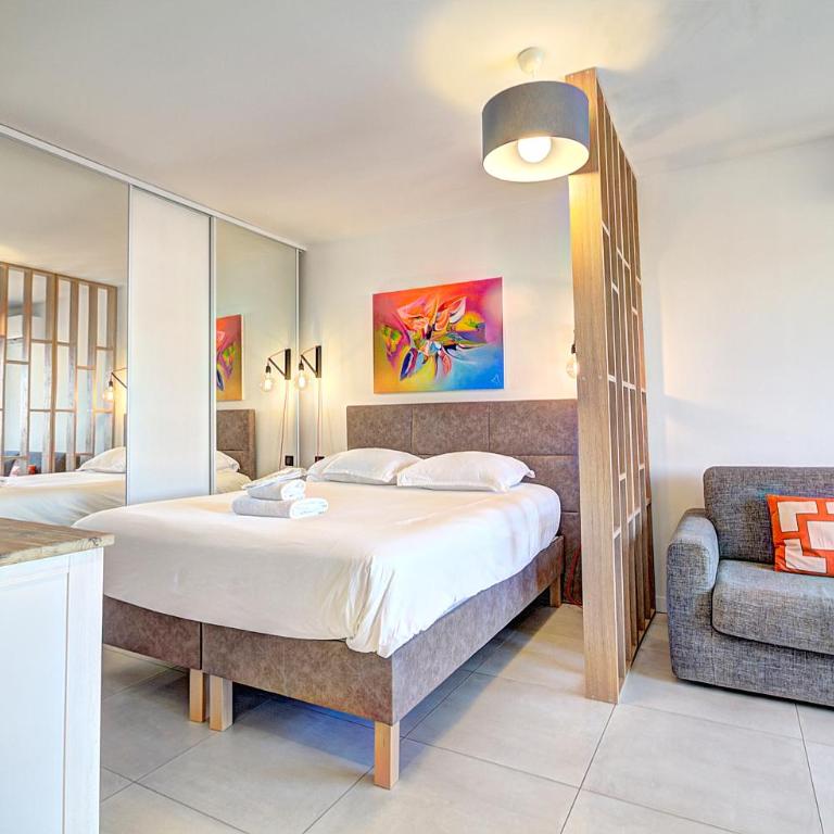 ALC - BR12 - 3 min Croisette - 14 min Palais - Apartamento Estudio - 1