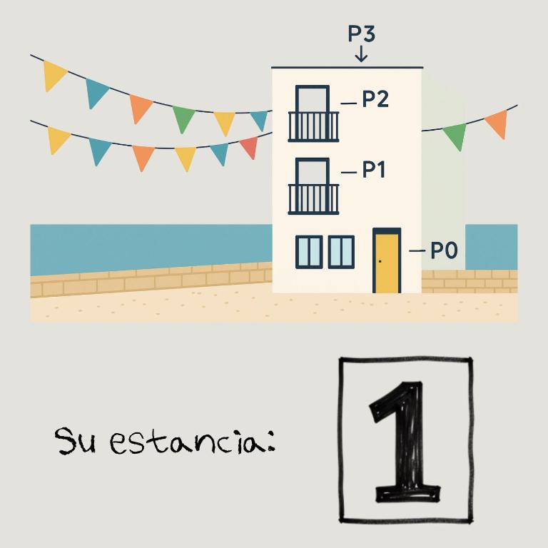 Brisaolea - La Parcela - Habitación Doble con balcón y vistas al mar - 13