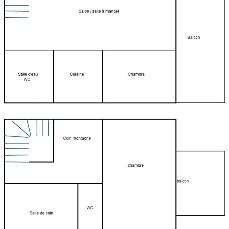 Charmant duplex 65m2 au pied des pistes - Appartamento con 3 Camere da Letto - 11