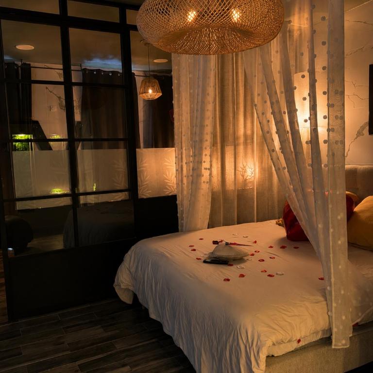 Appartement love room Perpignan cosy jacuzzi parking privée - Apartment mit 1 Schlafzimmer - 10