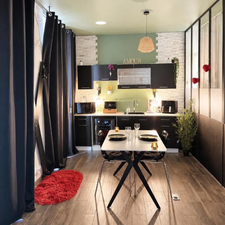 Appartement love room Perpignan cosy jacuzzi parking privée - Apartment mit 1 Schlafzimmer - 14