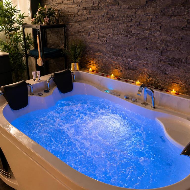 Appartement love room Perpignan cosy jacuzzi parking privée - Apartment mit 1 Schlafzimmer - 18