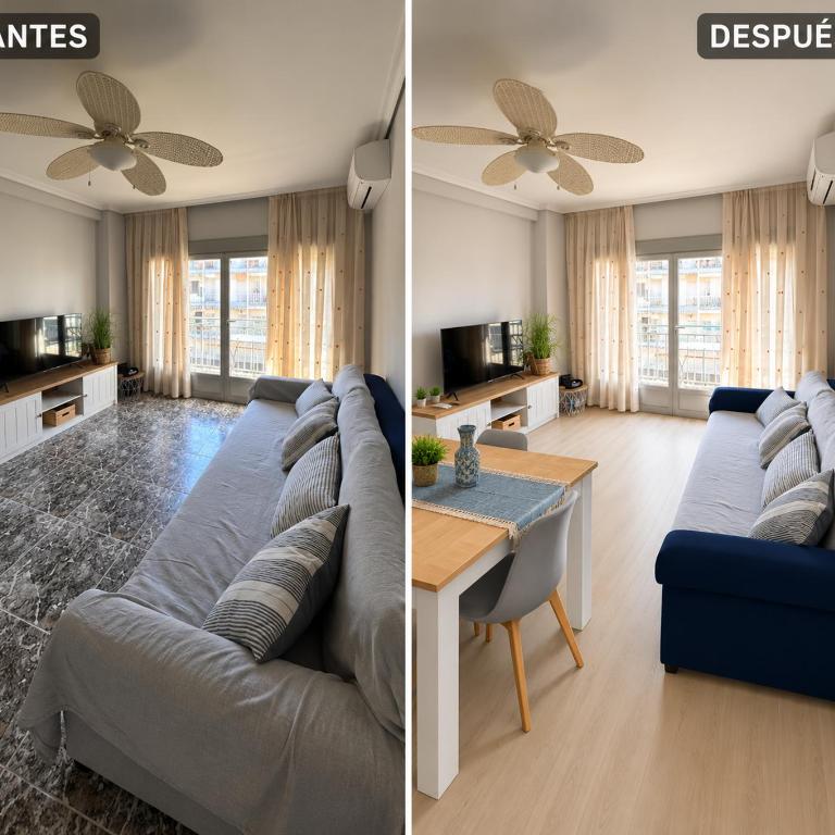 A 1 MINUTO DE LA PLAYA Alojamiento 2 habitaciones - Aire Acc y ascensor RECIEN REFORMADO! - Appartement 2 Chambres - 8