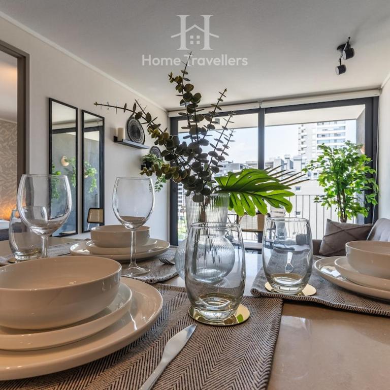 HT Premium 1D in Ñuñoa with Terrace for 3 Guests - Two-Bedroom Apartment - 7