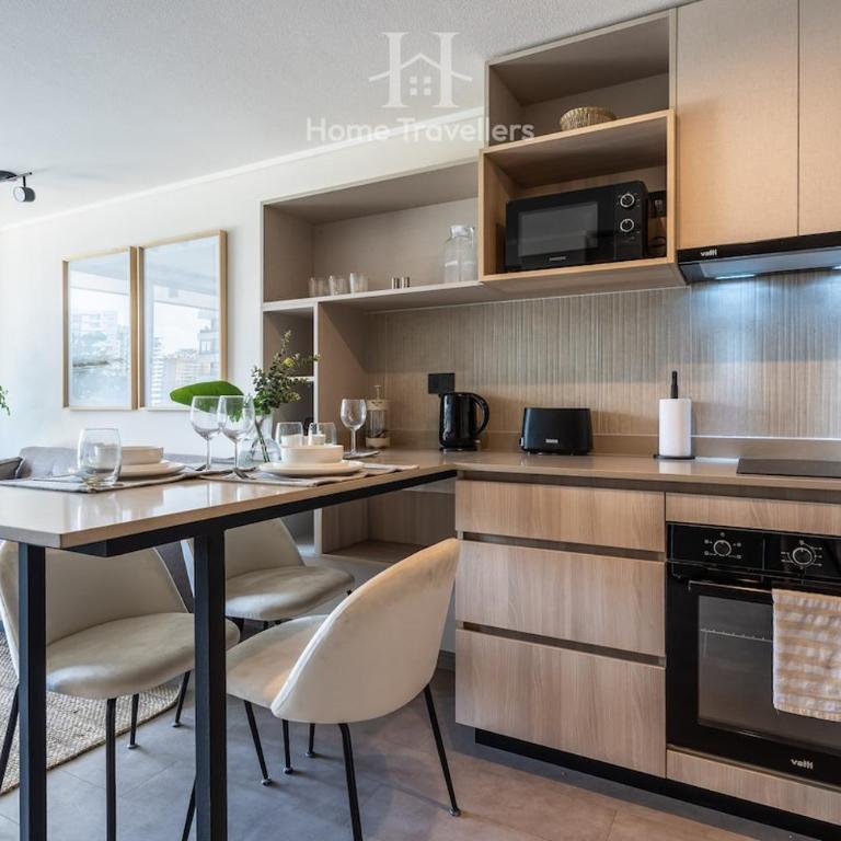 HT Premium 1D in Ñuñoa with Terrace for 3 Guests - Two-Bedroom Apartment - 8