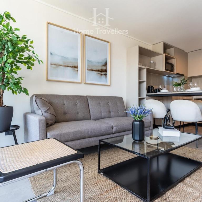 HT Premium 1D in Ñuñoa with Terrace for 3 Guests - Two-Bedroom Apartment - 26