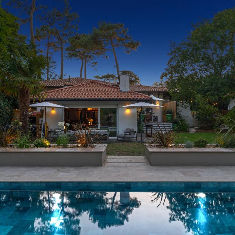 Villa esprit lodge au Pyla-sur-Mer avec piscine, 150m plage - Villa Fronte Spiaggia - 54