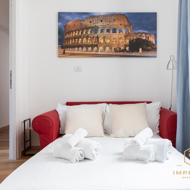 Imperium Testaccio Retreat - up to 7 pax, 2 balconies, 15 min to trastevere and metro station - Apartamento Deluxe de 2 dormitorios con balcón - 42