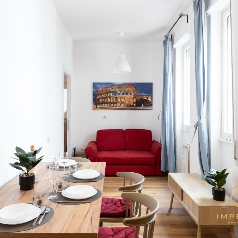 Imperium Testaccio Retreat - up to 7 pax, 2 balconies, 15 min to trastevere and metro station - Apartamento Deluxe de 2 dormitorios con balcón - 5