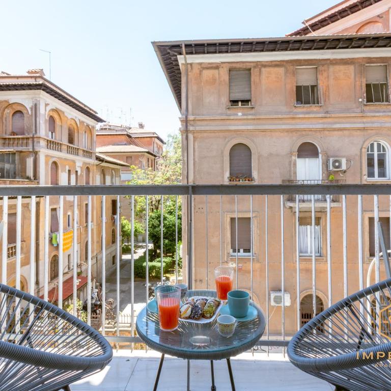 Imperium Testaccio Retreat - up to 7 pax, 2 balconies, 15 min to trastevere and metro station - Apartamento Deluxe de 2 dormitorios con balcón - 3