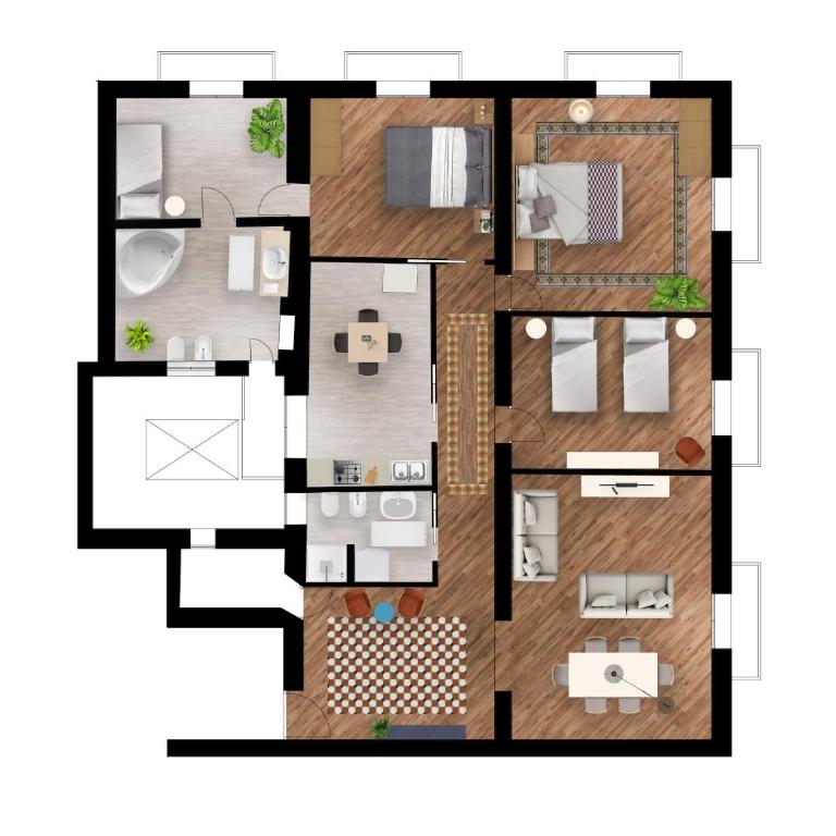 Casa Bentivegna - Apartment mit 4 Schlafzimmern - 26