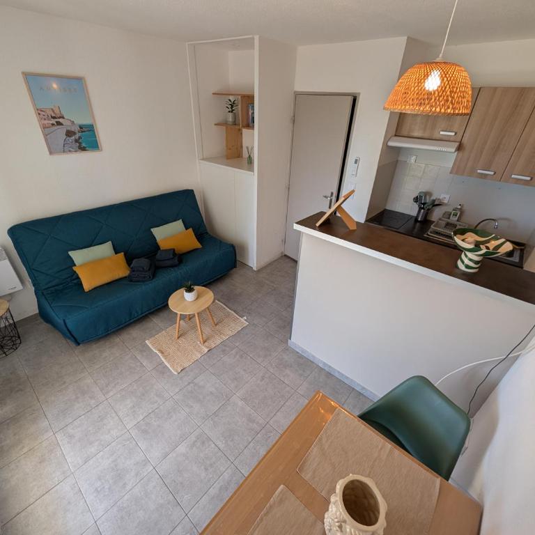 NEW Solex Studio climatisé parking Antibes Gare Port Fort Carré - One-Bedroom Apartment - 7