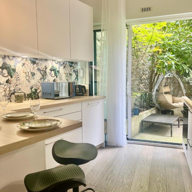 Luxury Garden Apt with AC in Paris 16th - Appartamento con 2 Camere da Letto, Balcone e Terrazza - 1