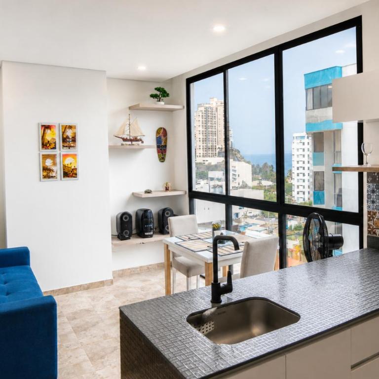 Apartamento vista al mar, piscina, sauna, jacuzzi lovely - One-Bedroom Apartment - 4