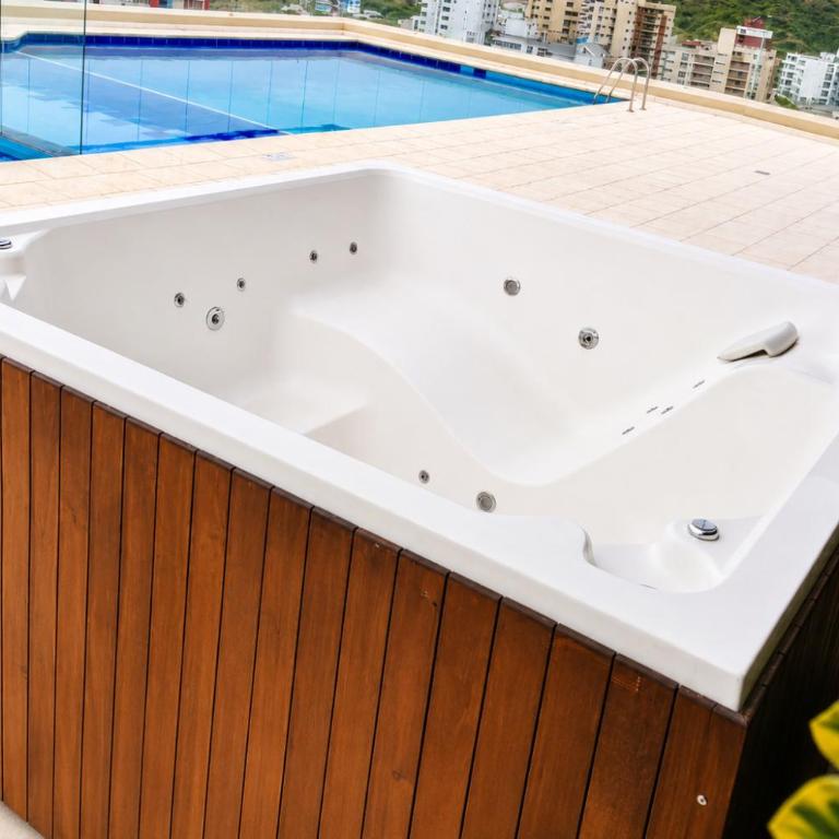 Apartamento vista al mar, piscina, sauna, jacuzzi lovely - One-Bedroom Apartment - 29