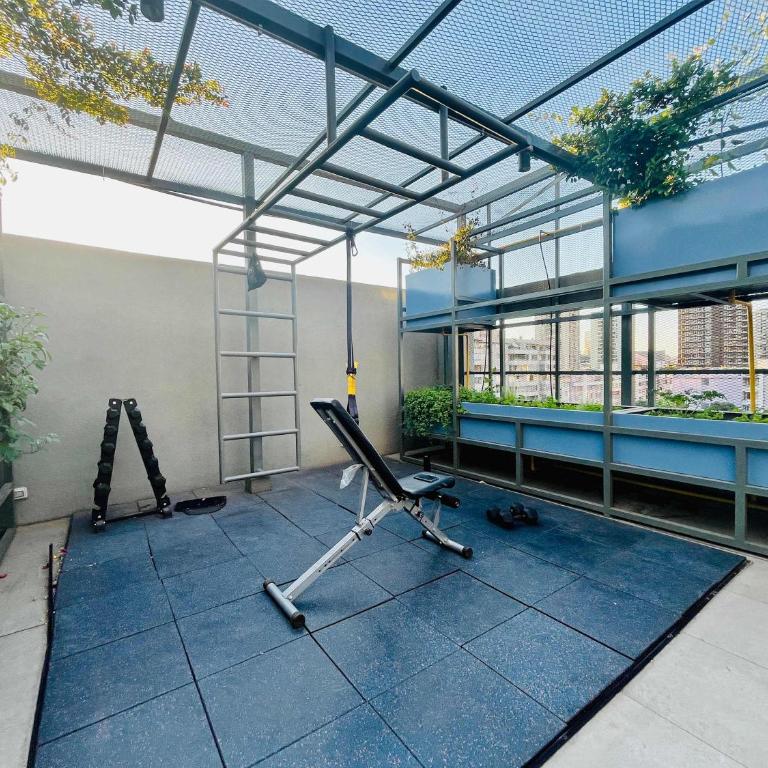 Modern Studio in Downtown Santiago Parking AC Gym - One-Bedroom Apartment - 32