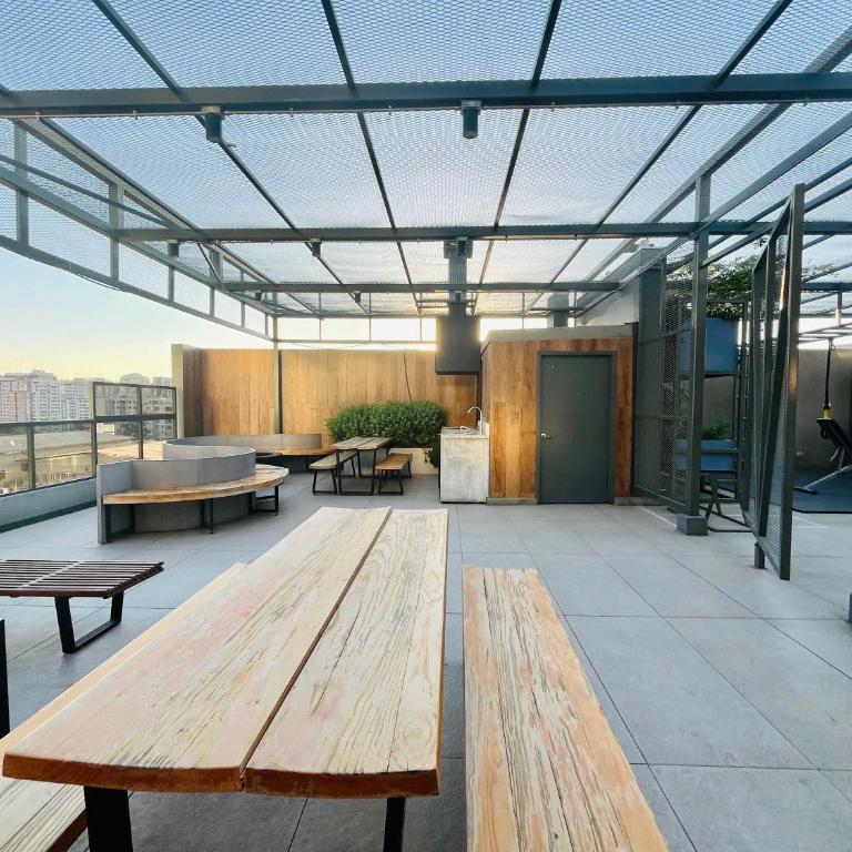Modern Studio in Downtown Santiago Parking AC Gym - One-Bedroom Apartment - 35