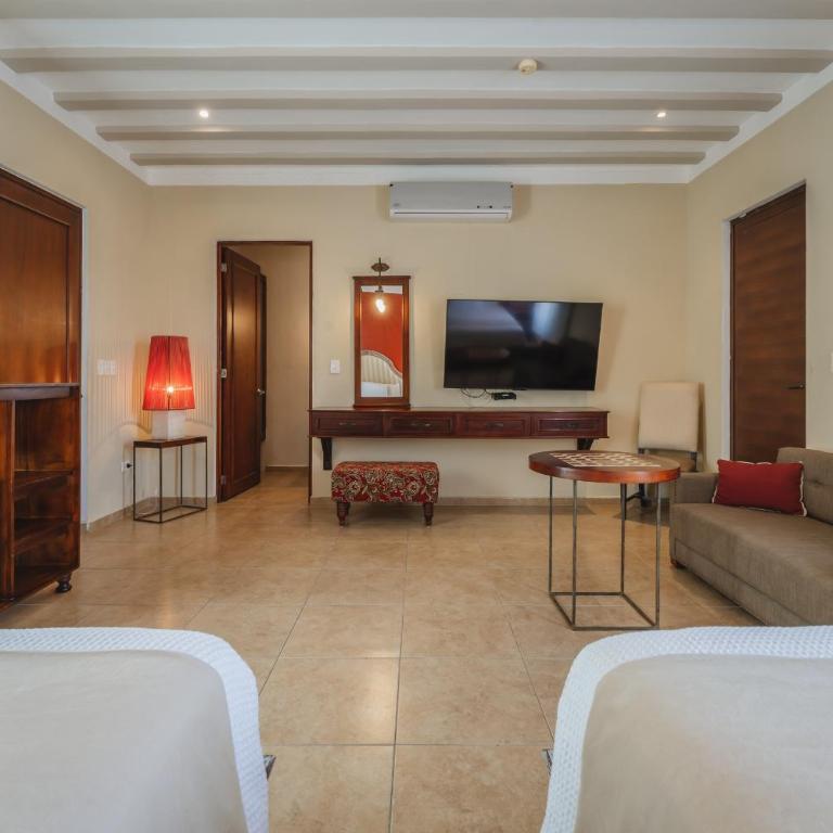 Casa Zafiro Hotel - Adults Only, Mérida - Habitación con 2 camas grandes - 13