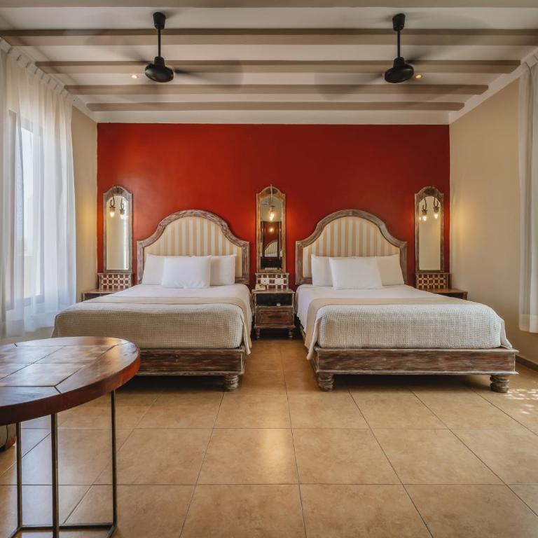 Casa Zafiro Hotel - Adults Only, Mérida - Habitación con 2 camas grandes - 1