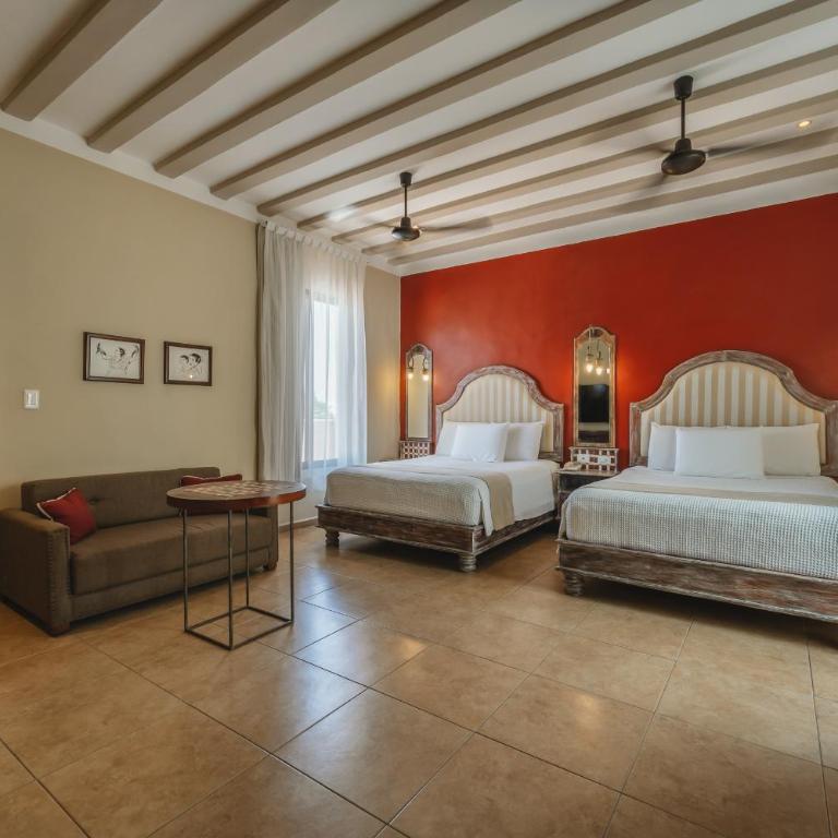 Casa Zafiro Hotel - Adults Only, Mérida - Habitación con 2 camas grandes - 9