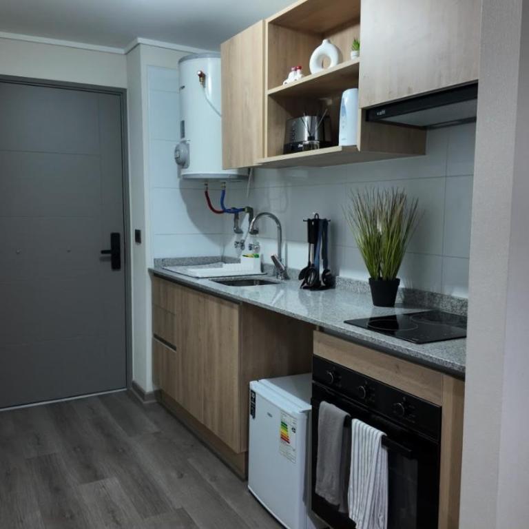Estudio moderno nuevo en Santiago Centro Metro cercano - One-Bedroom Apartment - 6