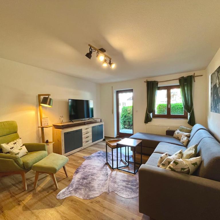 Ferienwohnungen Alpenfieber - Apartment mit 1 Schlafzimmer und Terrasse - 12