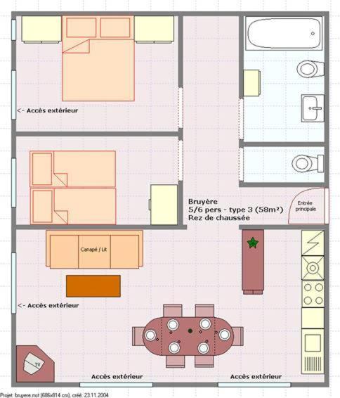 Résidence Chalet des Granges - Appartement (6 Adultes) - 8