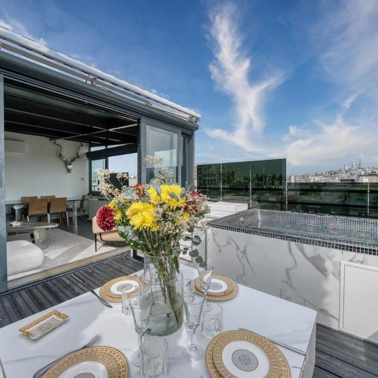 Penthouse with Jacuzzi Top floor Paris 17th arrondissement - Apartment mit 1 Schlafzimmer - 4