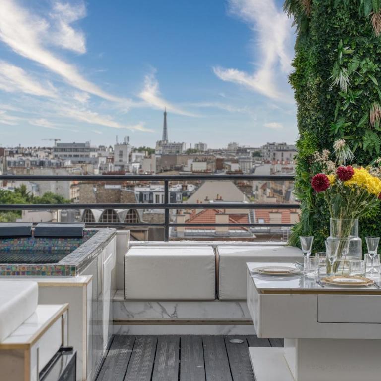 Penthouse with Jacuzzi Top floor Paris 17th arrondissement - Apartment mit 1 Schlafzimmer - 1