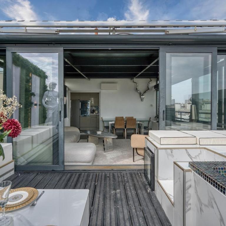 Penthouse with Jacuzzi Top floor Paris 17th arrondissement - Apartment mit 1 Schlafzimmer - 19