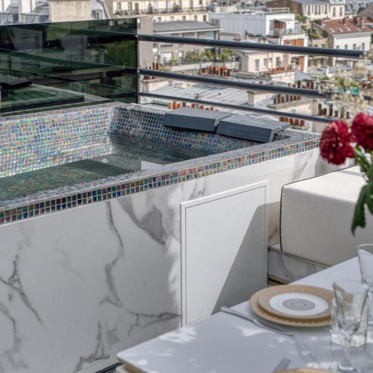 Penthouse with Jacuzzi Top floor Paris 17th arrondissement - Apartment mit 1 Schlafzimmer - 49