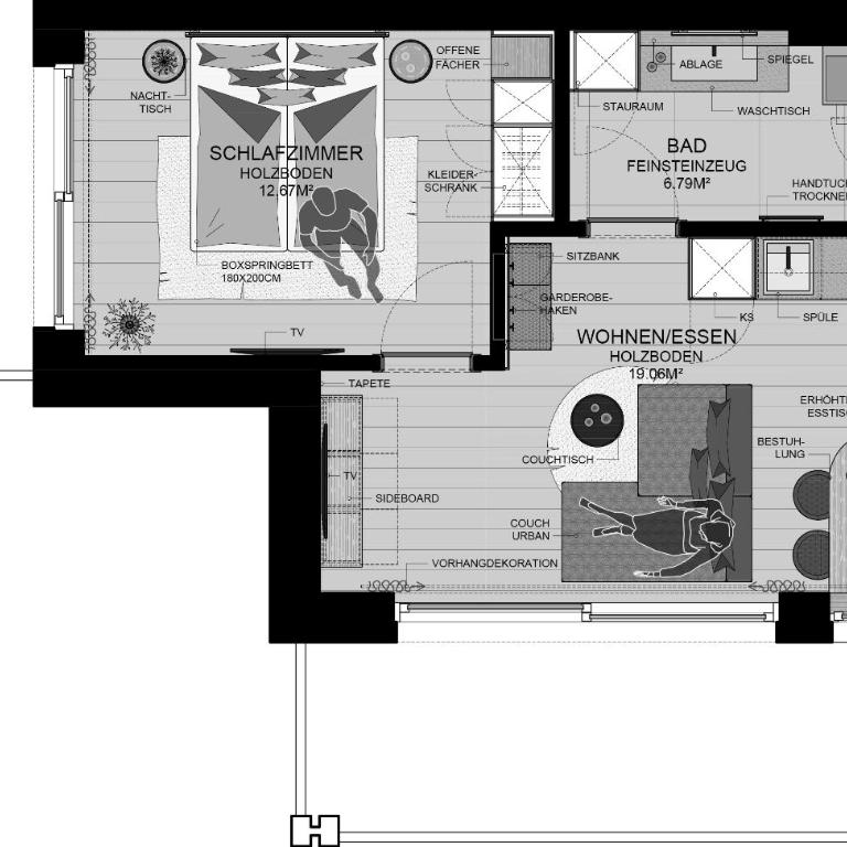 Big Seven Ferienwohnungen Dorf - Appartamento con 1 Camera da Letto - 6